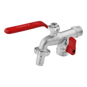 Кран для поливу Karro на 2 виходи 1/2“x3/4“ PN40 (KR12014/2)