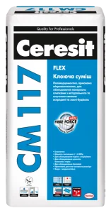 Клей для натурального каменю Ceresit CM 117 Flex 25кг