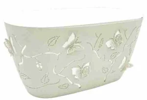 Горщик для квітів Alyaplastik Butterfly Balcony 3D бежевий 4,1л (10314)