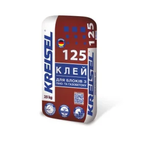 Суміш клейова для кладки газобетону Kreisel 125 зима 25кг