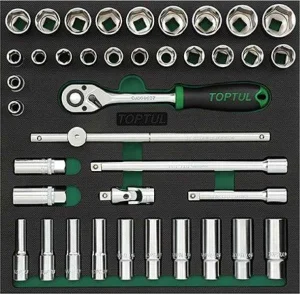Набір інструментів TOPTUL 1/2" 39шт (GVC3903)