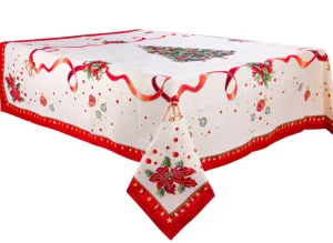 Скатертина Lefard Home Textile Navidad з люрексом 100х100см (716-113)
