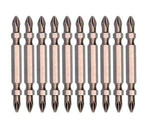 Набір біт двосторонніх Haisser PH2/PH2 45мм 10шт (81371)