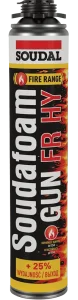 Пена монтажная огнестойкая Soudal Soudafoam FR gun 750мл (000010000000750RFG)