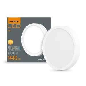 Світильник круглий накладний VIDEX 18W 5000K White (VL-DLRS-185)