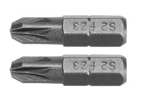Набір біт YATO Pozidriv PZ2x25мм HEX 1/4" AISI S2 2шт (YT-77881)