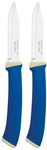 Фото набор ножей для овощей tramontina felice blue 76мм 2 предмета (23490/213)