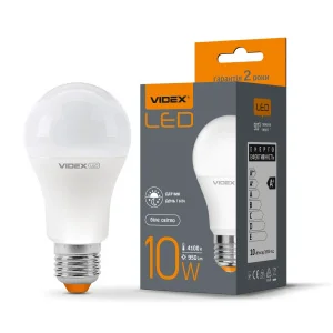 Лампа VIDEX A60e 10W E27 4100K з сенсором освітленості (VL-A60e-10274-N)