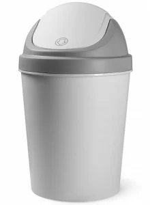 Фото мусорное ведро mvm bin-10 серое 9л (bin-10 9l gray)