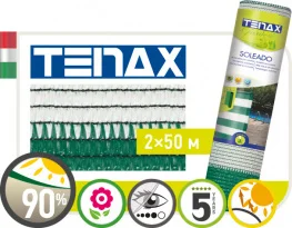 Сетка затеняющая Tenax Солеадо бело-зеленая 90% (2х50м)