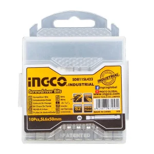 Біти INGCO S2 SL6 1.0х50мм, 10шт (SDB11SL423)