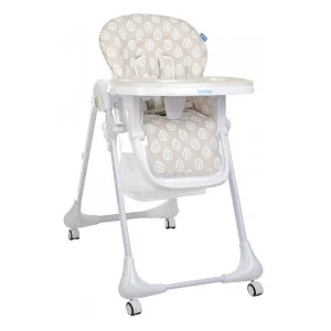 Фото стульчик для кормления bambi m 3233 leaf beige (298896)