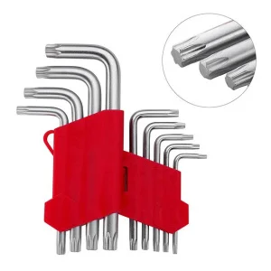Набір ключів Г-подібних Intertool TORX Т10-Т50 9шт(HT-0607)