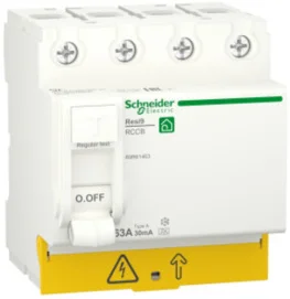 Дифференциальный выключатель Schneider Electric Easy9 63A 30мA 4P тип А (R9R61463)