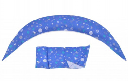 Фото подушка для беременных nuvita 10 в 1 dreamwizard синяя (nv7100blue)