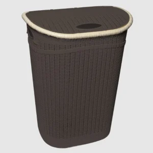 Кошик для білизни Irak Plastik Gordes коричневий 44,2x36,5x58см 52л (6274)