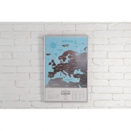 Фото скретч карта европы travel map silver europe