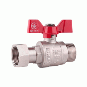 Кран кульовий з накидною гайкою SD Forte 1/2" ВН для води прямий (SF261W15)