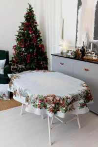 Скатертина гобеленова Прованс Squirrel овальна 135х180см (041763)