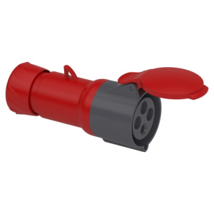 Розетка силова Schneider PratiKa 3Р+PЕ 32А 380В IP44 (PKF32M434)