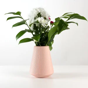 Ваза декоративна MVM DH-FLOWERS-04 90х160х200мм рожева (DH-FLOWERS-04 PINK)