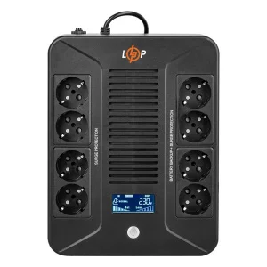 Лінійно-інтерактивне джерело безперебійного живлення LogicPower LP-600VA-8PS 360Вт