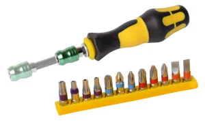 Викрутка MasterTool із насадками 12 шт 40-0143
