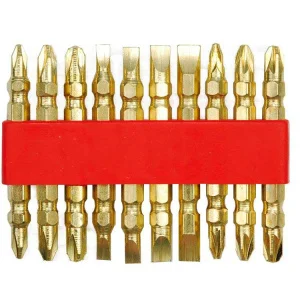 Набір двосторонніх біт VOREL GOLD 10 шт (66112)