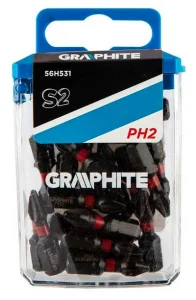 Біти ударні GRAPHITE PH2x25мм 20шт (56H531)