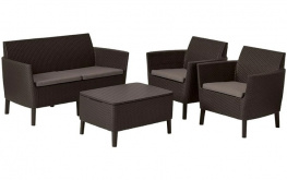 Набор мебели Allibert Salemo set коричневый (8711245146263)