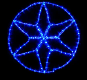 Гірлянда зовнішня Delux Motif Star IP44 EN синій 60x60см (90012984)