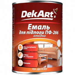 Эмаль алкидная DekArt ПФ-266 красно-коричневая 2,8кг
