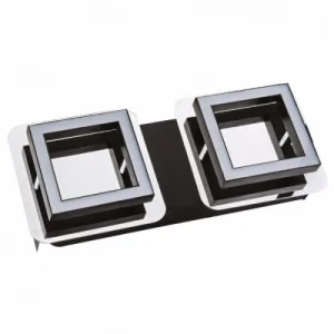 Світильник стельовий Horoz Electric LİKYA-2 2x5W 4000K 600Lm 280x120мм хром (036-007-0002-010)