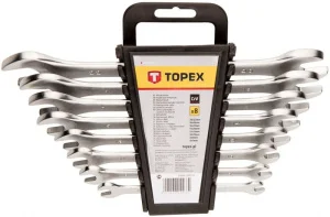 Набір комбінованих ключів TOPEX двосторонніх 6Х22 мм 8 шт (35D656)