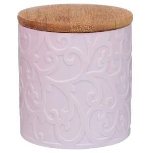 Банка для сипучих продуктів Lefard з бамбуковою кришкою 10x10x11см (940-222)