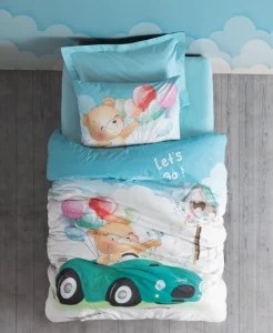 Фото комплект постельного белья cotton box buddy mavi 160x220см (cb_080077136)