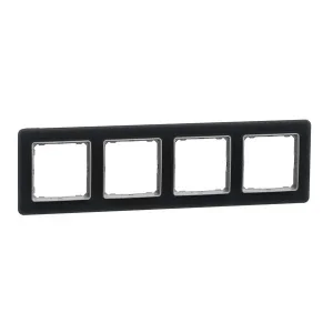 Рамка на чотири поста Schneider Sedna Elements SDD362804 матове скло