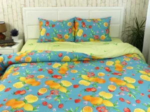 Фото комплект постельного белья руно лимон сатин полуторный (1.137а_лимон)