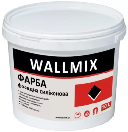 Краска силиконовая Wallmix SF-12 для наружных работ 10л 15кг