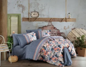 Комплект постільної білизни Hobby Poplin Arella помаранчевий 160x220см півтораспальний (54360_1,5)