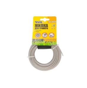 Леска для триммера MasterTool со стальным сердечником, круг 3,00мм/10м (19-2030)