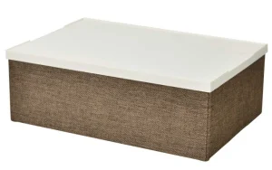 Фото складной короб с крышкой handy home коричневый (eh-01s)