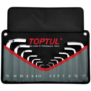 Набір ключів шестигранних TOPTUL 2-19мм 14шт (GPAQ1401)