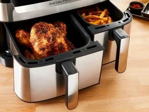 Фото мультипечь tefal dual easyfry&grill airfryer ey905d10