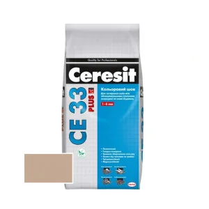 Суміш для заповнення швів Ceresit до 6 мм 125 карамель CE33 Plus 2 кг