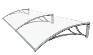 Козырек TanDem 3000х930х280мм монолитный поликарбонат 4мм прозрачный