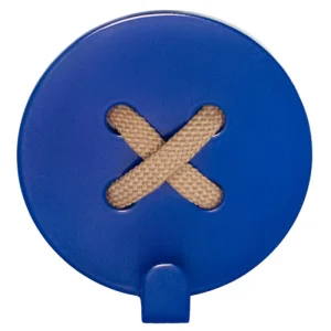 Фото вешалка настенная glozis button blue (h-027)