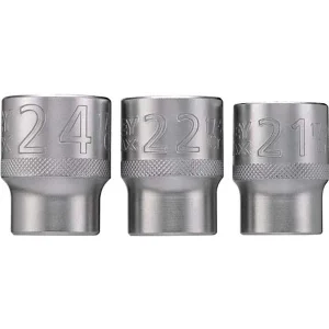 Набір торцевих головок Stanley 1/2" розмір 21, 22, 24 3шт (FMMT17095-0)