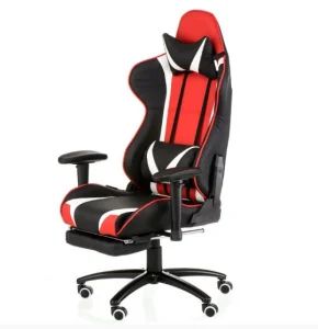 Геймерське крісло Special4You ExtremeRace Black/Red/White with footrest (E6460)