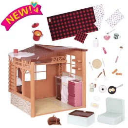 Игровой набор Our Generation Дом с аксессуарами Cozy Cabin 26 предметов (BD37961)